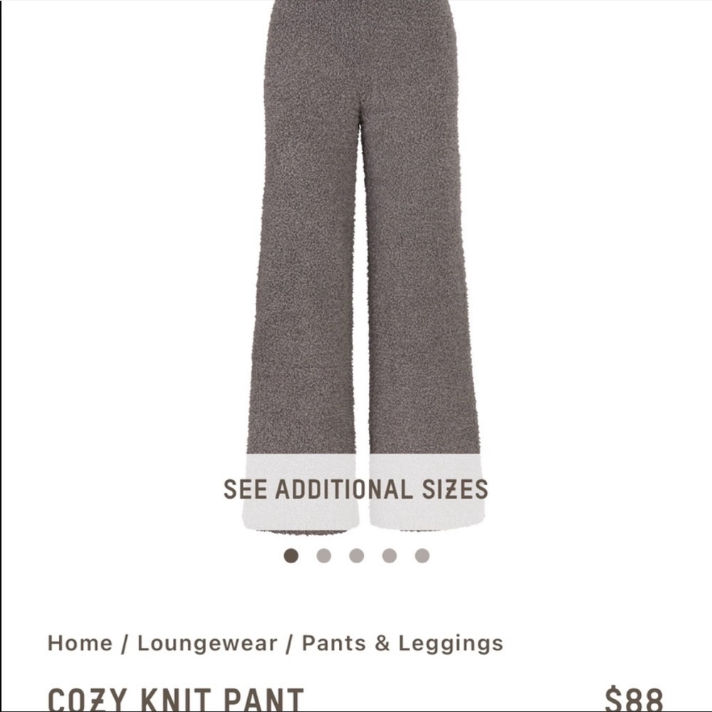 Gray “smoke” SKIMS knit pants